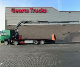 VOLVO FM SERIES VOLVO FM 500 8X2 OPRIJWAGEN/MACHINE TRANSPORTER + HIAB 322 E — VRACHTWAGENS — MARKTPLAATS