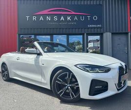 BMW SERIE 4 CABRIOLET 420 BMW SERIE 4 CABRIOLET G23 *APPLE CARPLAY/ANDROID AUTO* 420I 184 CH BVA8 M SPORT