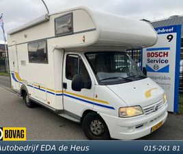 EURA MOBIL EURA MOBIL EURA MOBIL CAMPER ( FIAT DUCATO ) A635LS 2.8 JTD 128PK AUTOMAAT AUTOMAAT, AIRCO, 3X ACCU, FIETSENREK, ZONNESCHERM, ETC.
