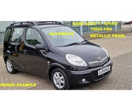 2004-54 TOYOTA YARIS VERSO 1.3 T-SPIRIT AUTO 79K FSH 18 STAMPS MET PEARL BLACK