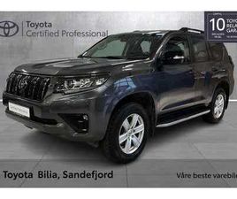 TOYOTA PRADO TOYOTA LAND CRUISER 5-DØRS 2.8D-4D D GX AUT. V.BIL ,RENTEKAMP. 6.25% MED 35%EK 2022 GRÅ