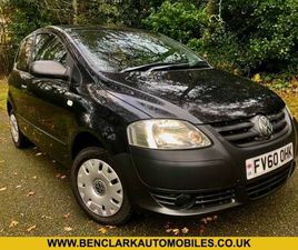 2010 VOLKSWAGEN FOX 1.2 6V HATCHBACK 3DR PETROL MANUAL EURO 4 (55 PS) ONLY 1 LADY OWNER SINCE 2 H...