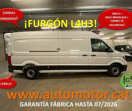 VOLKSWAGEN CRAFTER VOLKSWAGEN CRAFTER 35 FURGON BL TA L4H3 2.0TDI 103KW 140CV