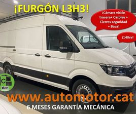 VOLKSWAGEN CRAFTER VOLKSWAGEN CRAFTER 35 FURGON BM TA L3H3 2.0TDI 103KW140CV