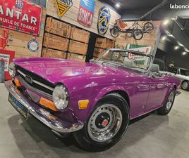 TRIUMPH TR6 LIVRONS GRATUITEMENT A VOTRE DOMICILE, CE ÉTINCELANT ROADSTER TRIUMPH TR6 2.5 6 CYL À PRIX TRÈS ATTRACTIF
