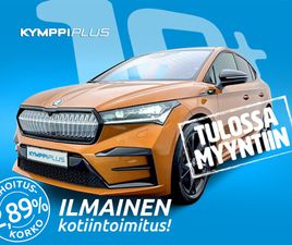 SKODA ENYAQ COUPE 80X 4X4 RS IV **MATRIX LED / ADAPT.VAKKARI / LÄMPÖPUMPPU / LASIKATTO / KAMERA / KOUKKU** - RAHOITUSKORKO 2,89% - ILMAINEN KOTIINTOIMITUS!! - N