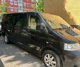 VOLKSWAGEN T5 O-CARAVELLE, 2.5L; SCHWARZ; WEIßE LEDER...