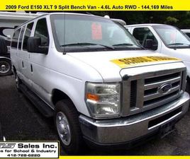 FORD E150 2009 FORD E150 XLT 9 SPLIT BENCH VAN -4.6L 144,169 MILES - DAYCARE MPV