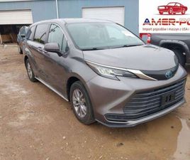 TOYOTA SIENNA TOYOTA SIENNA LE 2021 2.5L 2.5 HYBRYDA 189KM