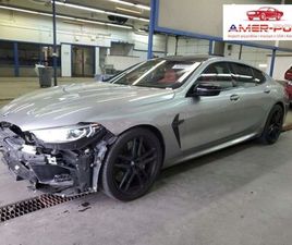 BMW M8 2021, 4.4L, 4X4, GRAN COUPE, OD UBEZPIECZALNI 4.4 BENZYNA 600KM