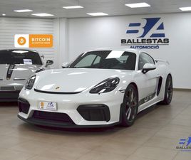 PORSCHE 718 CAYMAN GT4 PORSCHE CAYMAN GT4 4.0 CLUBSPORT 420CV A ORDINO