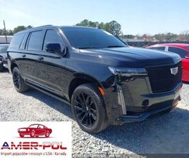 CADILLAC ESCALADE 2022, 6.2L, 2WD SPORT PLATINUM 6.2 BENZYNA 420KM