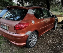 PEUGEOT 206 2.0 GTI S16 TROCO JUNHO/00
