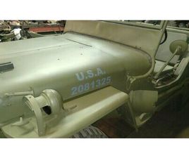 1942 JEEP CJ2 VERT FONCÉ MANUEL, 3 VITESSES CONDUITE À GA...