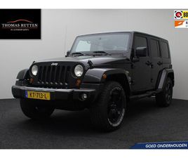 JEEP WRANGLER UNLIMITED 2.8 CRD SPORT 2010 YOUNGTIMER | SOFT + HARDTOP | AUTOMAAT | AIRCO | CRUISE CONTROL | TREKHAAK | LICHTMETAAL | LEDEREN BEKLEDING | CV |
