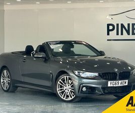 BMW SERIE 4 CABRIOLET 435D XDRIVE 2019 (69) - 3.0 435D M SPORT CONVERTIBLE 2DR DIESEL AUTO XDRIVE EURO 6 (START/STOP) (313 PS)