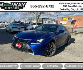 USED 2016 LEXUS RC 350 RC 350 F SPORT HEATED & COOLED SEATS BLINDSPOT