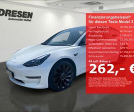 TESLA MODEL 3 DUAL AWD TESLA PERFORMANCE AWD(393 KW 53