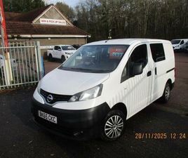 NISSAN NV200 2015 NISSAN NV200 1.5 DCI ACENTA VAN CAR DERIVED VAN DIESEL MANUAL