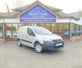 2016 PEUGEOT PARTNER 1.6 HDI 850 PROFESSIONAL PANEL VAN 4DR DIESEL MANUAL L1