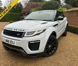 2018 LAND ROVER RANGE ROVER EVOQUE 2.0 TD4 HSE DYNAMIC LUX 2DR AUTO CONVERTIBLE DIESEL AUTOMATIC