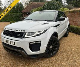 2018 LAND ROVER RANGE ROVER EVOQUE 2.0TD4 HSE DYNAMIC LUX (START/STOP) CONVERTIBLE 2D AUTO