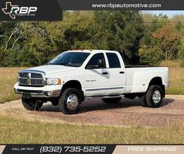 2005 DODGE RAM 3500 LARAMIE QUAD CABLB DRW 5.9L 6SPD IMMACULATE