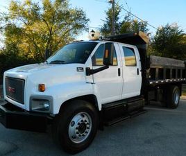 2005 GMC C7500 CREW CAB WITH A DUMP BED, 33,000# GVW, CAT DIESEL, 81K