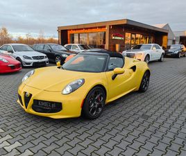ALFA ROMEO 4C SPIDER '2016 YELLOW #NEW CAR CONDITION #ONLY 8042 KM !