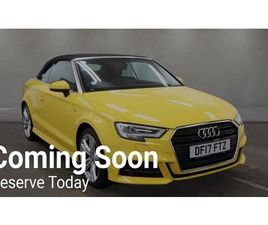 AUDI A3 CABRIO 1.6 TDI S LINE CONVERTIBLE 2DR DIESEL MANUAL EURO 6 (START/STOP) (110 PS)