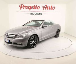 CLASSE E CABRIO (CGI) BE AVANTGARDE PELLE SED.RISC