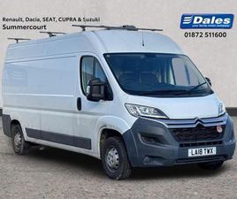 2018 CITROEN RELAY CITROEN RELAY 35 L3H2 EPRISE BLUE PANEL VAN DIESEL MANUAL