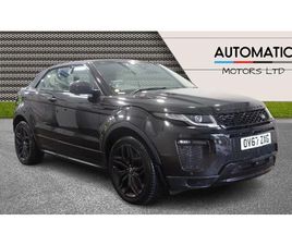 LAND ROVER RANGE ROVER EVOQUE CABRIO SD4 2017 (58) - 2.0 SD4 HSE DYNAMIC LUX 2DR AUTO