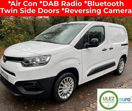 TOYOTA PROACE CITY 2023 TOYOTA PROACE CITY 1.5D ICON PANEL VAN WITH TWIN SIDE LOADING DOORS EURO 6 PANEL VAN DIESEL ...