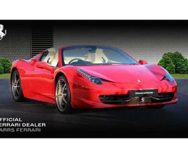 FERRARI 458 ITALIA SPIDER FERRARI 458 SPIDER 2DR AUTO PETROL CONVERTIBLE