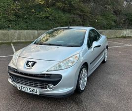 PEUGEOT 207 CC PEUGEOT, 207, CONVERTIBLE, 2007, MANUAL, 1598 (CC), 2 DOORS