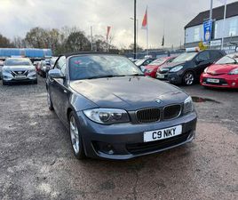 BMW SERIE 1 CABRIOLET 118 2012 BMW 1 SERIES 2.0TD 118D EXCLUSIVE EDITION CONVERTIBLE