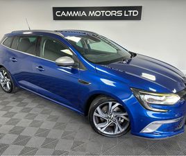 RENAULT MEGANE GT 1.6 PETROL AUTO*REAR WHEEL STEERING*HEATED GT BUCKET SEATS*PARK ASSIST & 360 CAMERAS*KEYLESS ENTRY*AMBIENT LIGHTING*PADDLE SHIFTS*ELECTRIC HAN