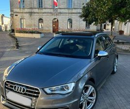 AUDI A3 BERLINE S3 AUDI S3 SPORTBACK 2.0 TFSI 300 QUATTRO / TOIT OUVRANT, BERLINE, GRIS, 19 CV, BOITE AUTO, PREMIÈRE MISE EN CIRCULATION LE 22/05/2014