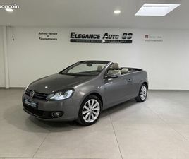 VOLKSWAGEN GOLF VI CABRIOLET 1.4 TSI 122CH CARAT EDITION DSG7 / RADARS AV ET AR / SIEGES CHAUFFANT