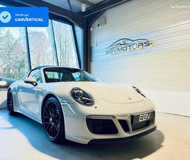 PORSCHE 911 TARGA 991 CARRERA 4 PORSCHE 911 PROMO DE NOËL 991.2 TARGA 4 GTS 450 CV GRIS CRAIE 1ÈRE MAIN SUIVI PORSCHE