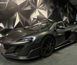 MC LAREN 675LT SPIDER MCLAREN 675LT SPIDER 3.8 V8 BITURBO 675 CH CABRIOLET CARBON MSO 2017 675 LT CÉRAMIQUE MALUS PAYÉ