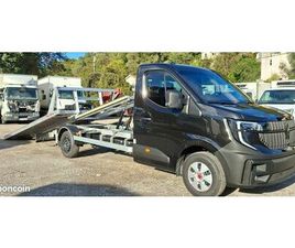 55 000 HT RENAULT MASTER RENAULT TRUCKS 170CH DEPANNEUSE PORTE VOITURE PLATEAU COULISSANT BASCULANT TREUIL CARROSSERIE ALUMINIUM 3.5T