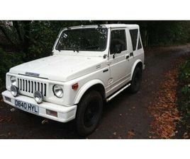 1987 SUZUKI SJ 410 BLANC MANUEL, 4 VITESSES CONDUITE À DR...