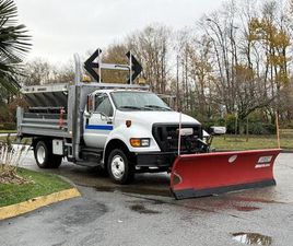 FORD F650 USED 2013 FORD F-650 2013 FORD F-650 CUMMINS PLOW TRUCK WITH 12-FOOT DUMP AND SANDER