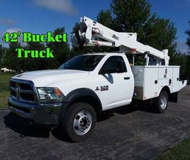 RAM TRUCKS RAM 5500 42' BUCKET TRUCK 2016 DODGE RAM 5500 CUMMINS DIESEL ALTEC AT37G LIFT