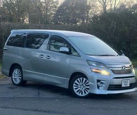TOYOTA VELLFIRE TOYOTA VELLFIRE/ALHPARD 2012 FACELIFT 2.4 4WD AUTOMATIC PETROL FAMILY MPV