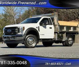 FORD F 550 2019 FORD F-550 4X4 6.7L DIESEL DUMP TRUCK 9' STAINLESS BODY 40K MIL