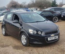 CHEVROLET AVEO 5 2013 CHEVROLET AVEO 1.2 LT ECO 5 DOOR 5 SPEED MANUAL BLACK ULEZ COMPLIANT