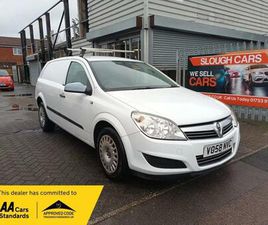 VAUXHALL ASTRAVAN 2008 VAUXHALL ASTRA VAN CLUB 1.3 CDTI VAN CAR DERIVED VAN DIESEL MANUAL